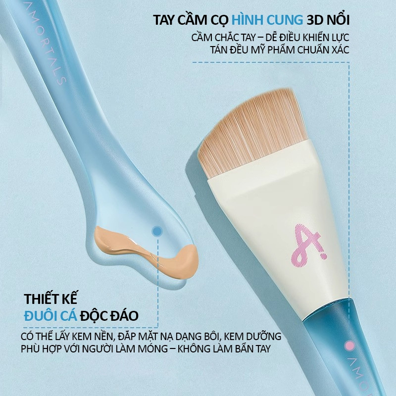 [AMORTALS] Cọ tán kem nền Amortals đuôi cá dàn nền mỏng bông mút trang điểm-duoc-ban-tai-ENSTORE