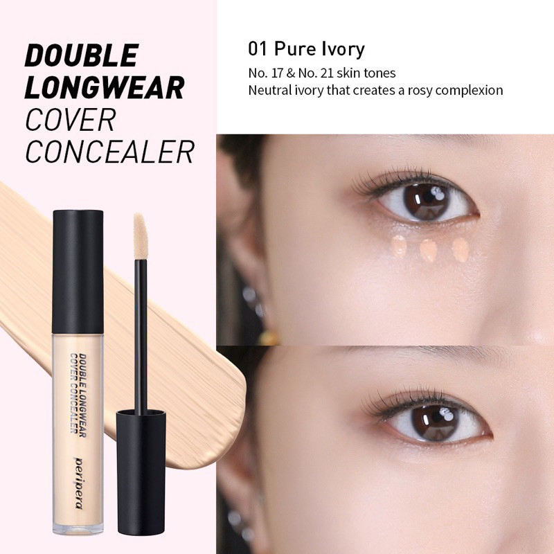 [PERIPERA] Kem che khuyết điểm Peripera Double Longwear Cover lâu trôi 5.5g-duoc-ban-tai-ENSTORE