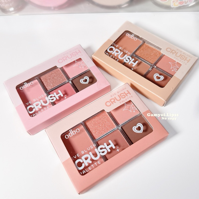 [ODBO] Bảng phấn mắt má 5 ô Odbo Cruse kèm má hồng nhỏ gọn tiện lợi ODS04-duoc-ban-tai-ENSTORE