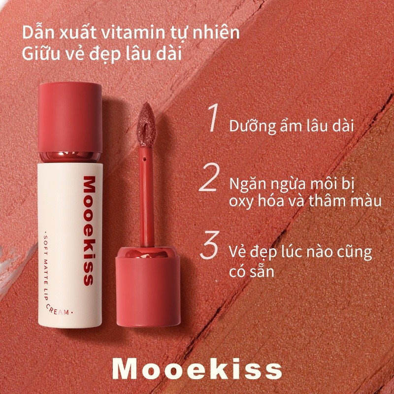 [MOOEKISS] Son kem lì Mooekiss nắp đỏ nhung mịn mờ lì 3g-duoc-ban-tai-ENSTORE