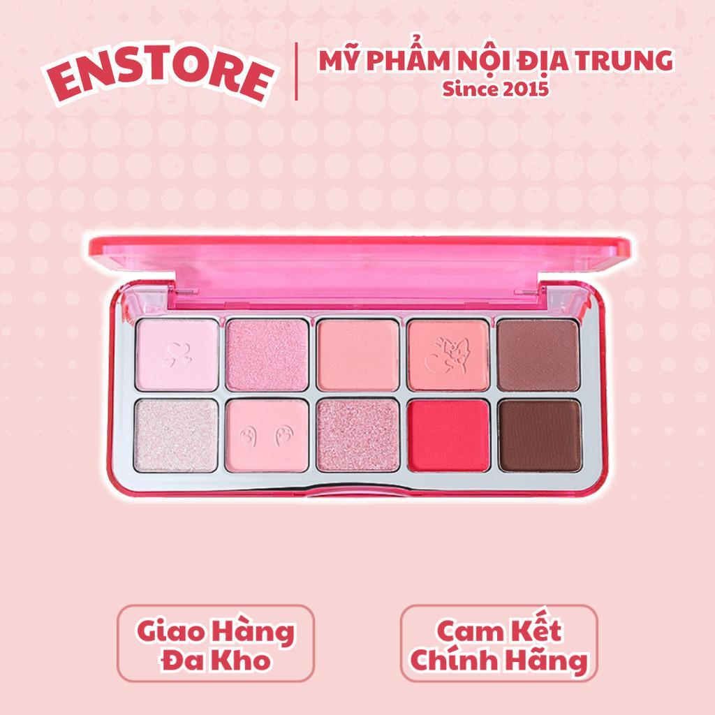 [SHE DELLA] Bảng phấn mắt 10 ô She Della vỏ hồng-duoc-ban-tai-ENSTORE