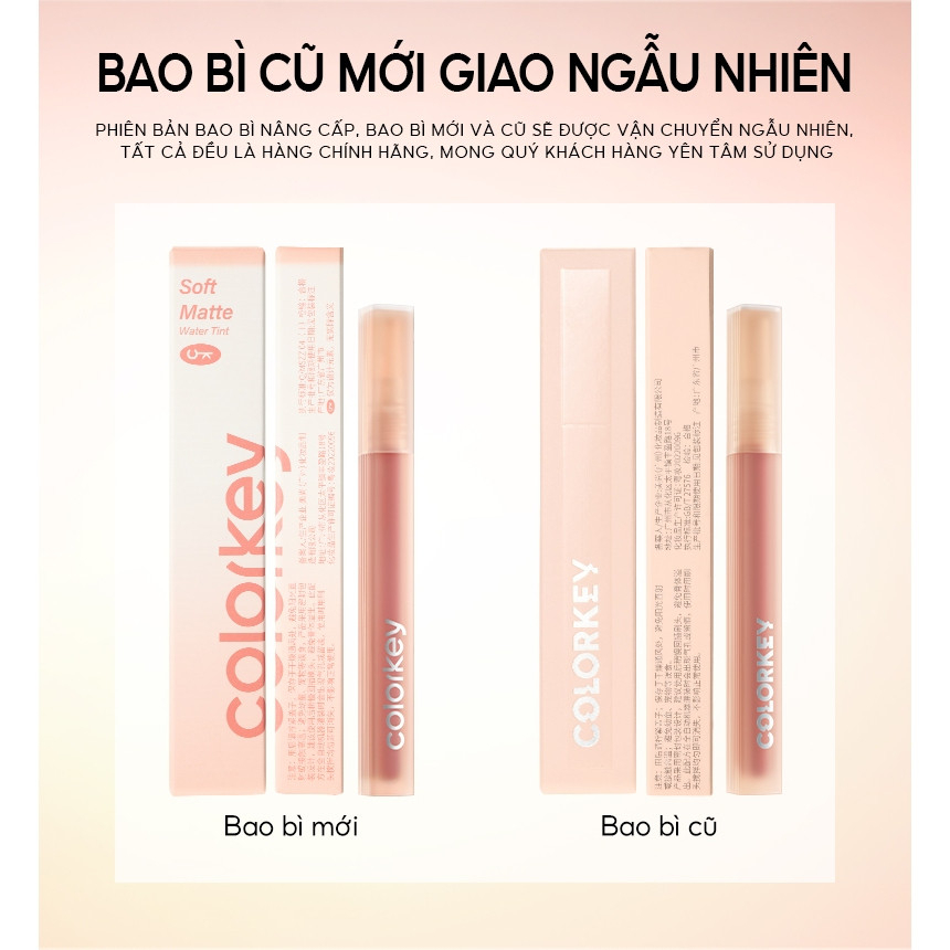 [COLORKEY] Son blur tint Watery Matte Lip Tint không lem không dính 1.8g-duoc-ban-tai-ENSTORE