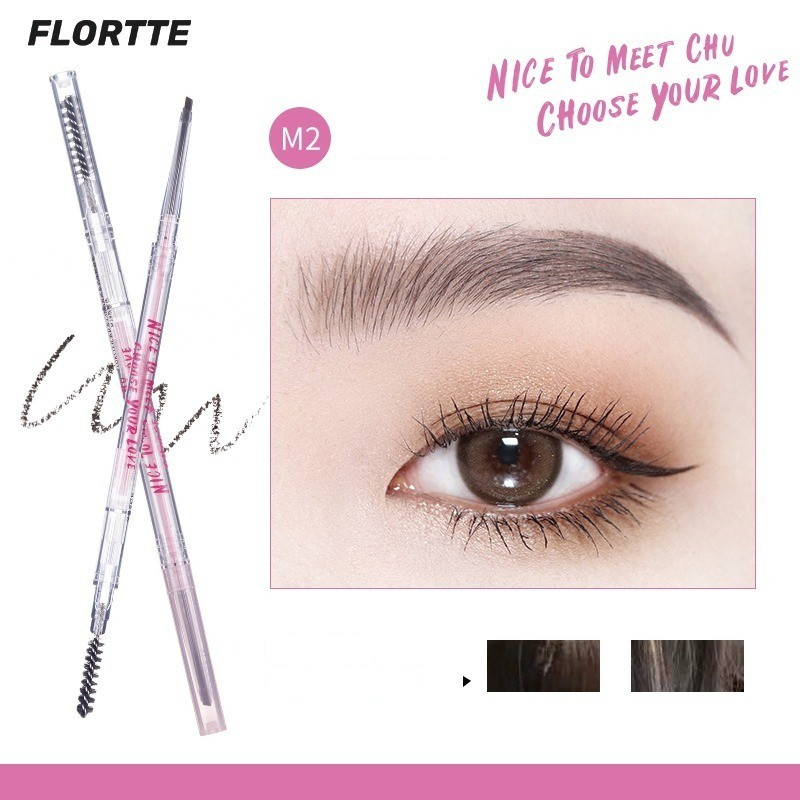 [FLORTTE] Chì kẻ lông mày Flortte thiết kế 2 đầu siêu mảnh chống thấm nước-duoc-ban-tai-ENSTORE