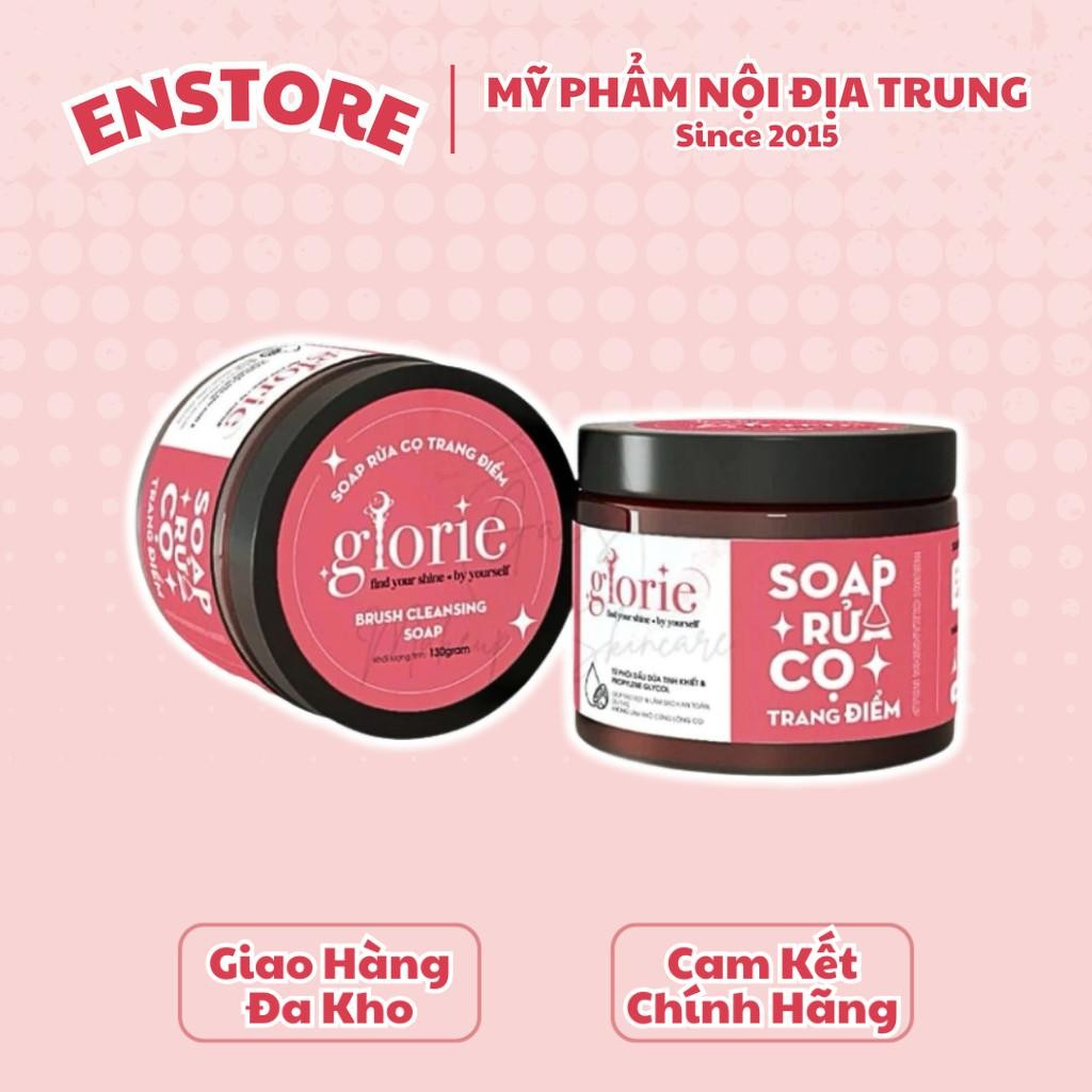 [GLORIE] Soap giặt cọ trang điểm Glorie dừa hũ 130g-duoc-ban-tai-ENSTORE
