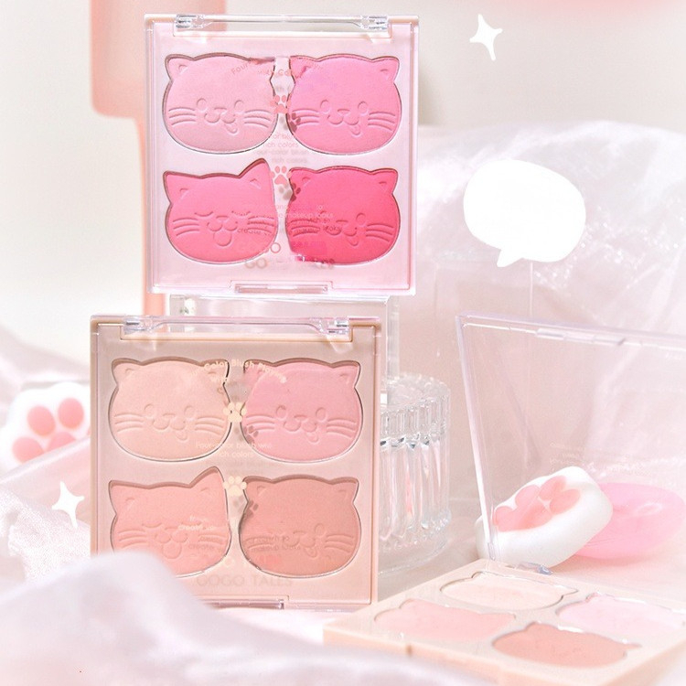 [GOGO TALES] Bảng phấn má hồng 4 ô Gogotales Lovely Cat Sweetish GT772-duoc-ban-tai-ENSTORE