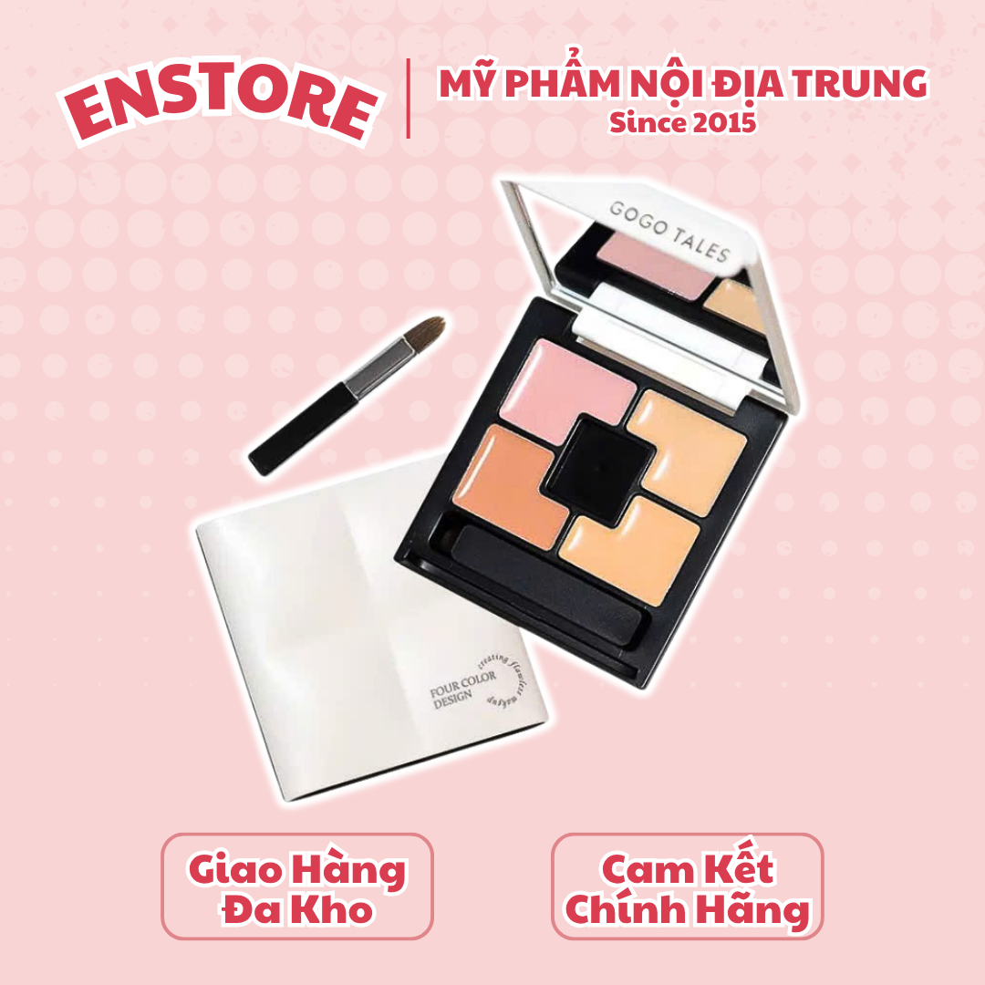 [GOGO TALES] Bảng che khuyết điểm 4 ô Gogotales Light Makeup Moisturizing 4.8g GT759-duoc-ban-tai-ENSTORE