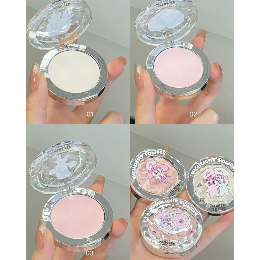 [FLORTTE] Phấn bắt sáng highight lì Flortte x Bunny-duoc-ban-tai-ENSTORE