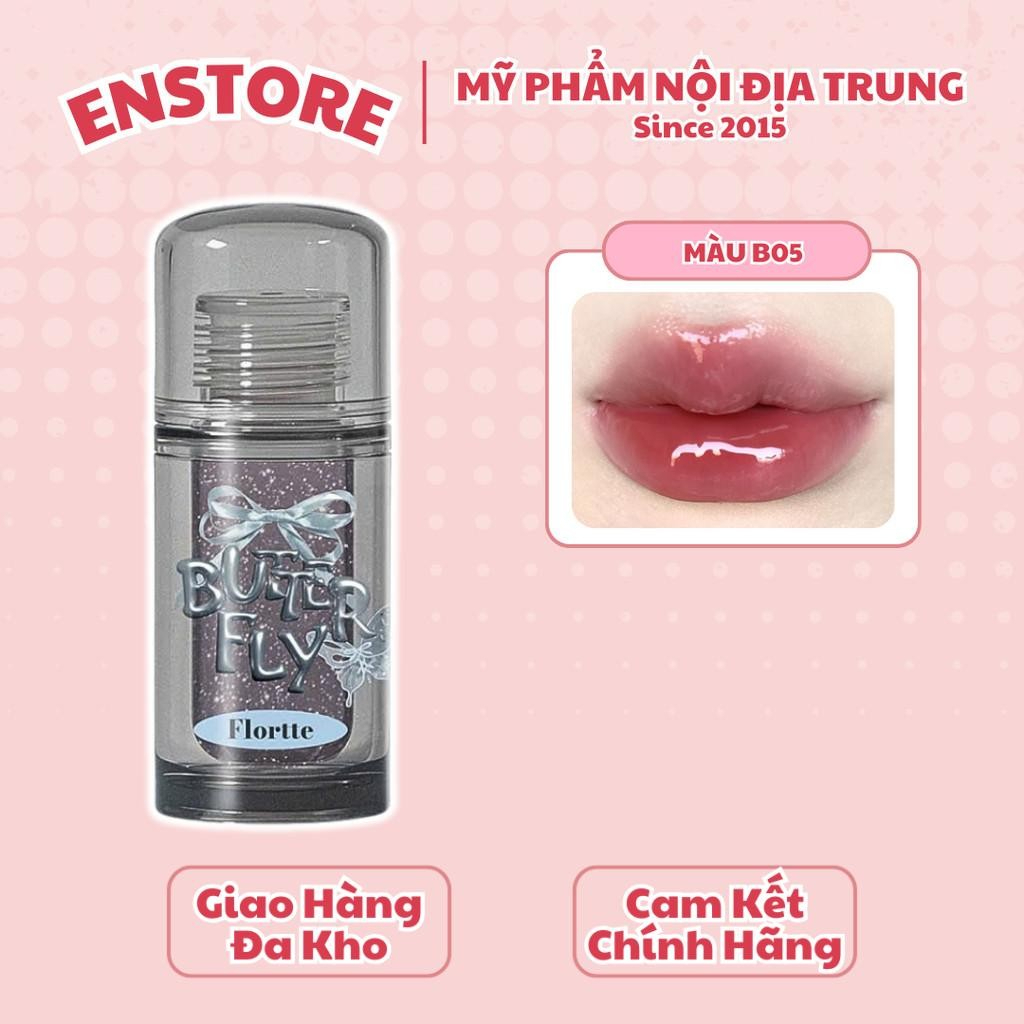 [FLORTTE] Son bóng Flortte Twin Butterfly Lip Serum 1.9g-duoc-ban-tai-ENSTORE