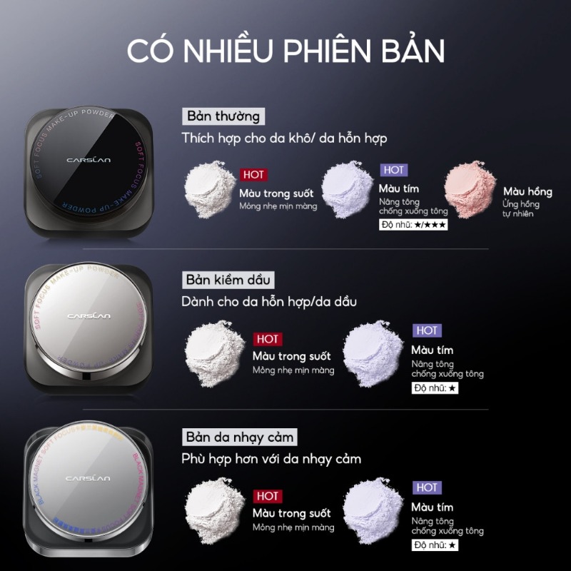 [CARSLAN] Phấn phủ bột Carslan kiềm dầu lâu trôi Minisize 1g-duoc-ban-tai-ENSTORE