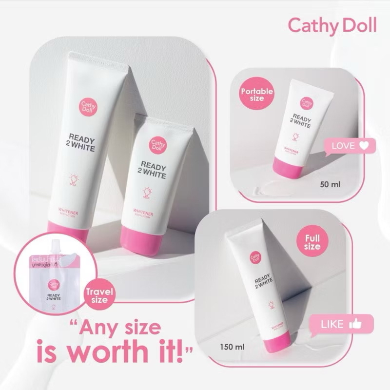 [CATHY DOLL] Sữa dưỡng thể trắng da Cathy Doll Ready 2 White 150ml-duoc-ban-tai-ENSTORE