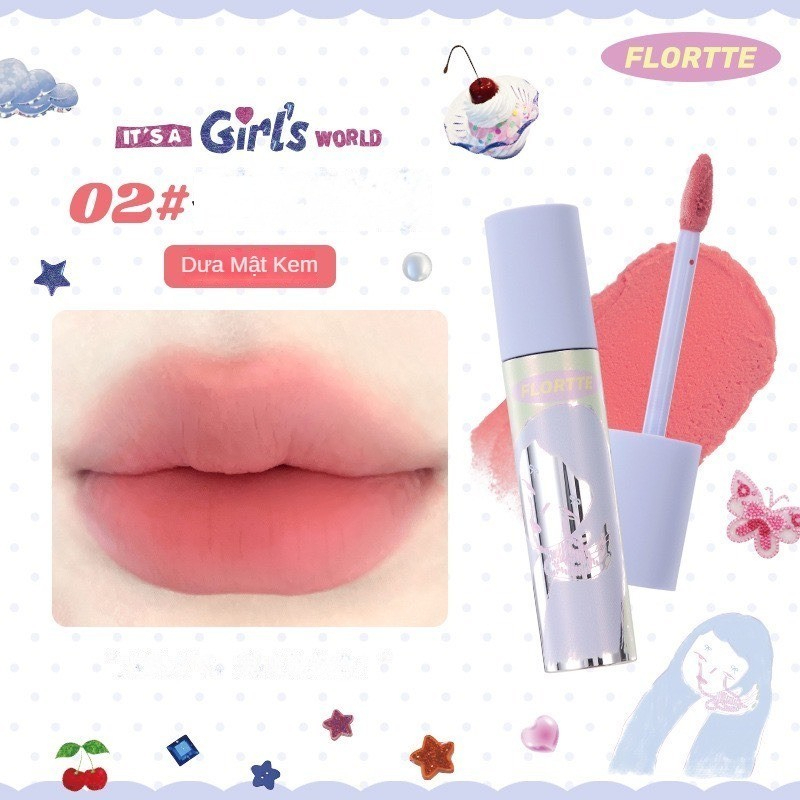 [FLORTTE] Son kem lì Flortte x Girl World mịn mờ 2.3g-duoc-ban-tai-ENSTORE
