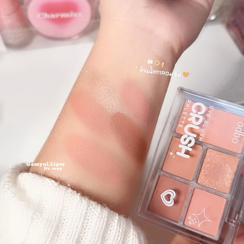 [ODBO] Bảng phấn mắt má 5 ô Odbo Cruse kèm má hồng nhỏ gọn tiện lợi ODS04-duoc-ban-tai-ENSTORE