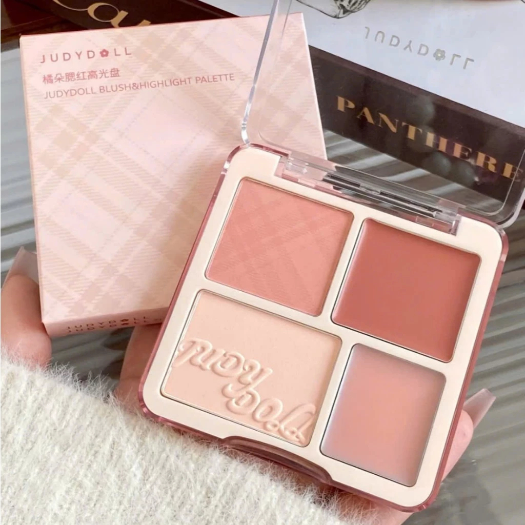 [JUDYDOLL] Bảng phấn má hồng highlight 4 ô Judydoll-duoc-ban-tai-ENSTORE