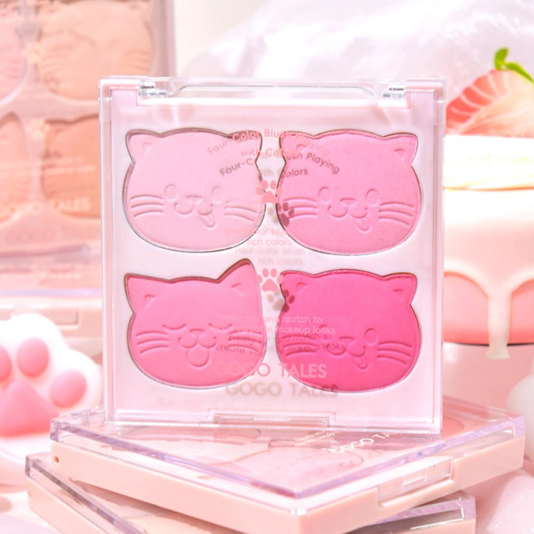 [GOGO TALES] Bảng phấn má hồng 4 ô Gogotales Lovely Cat Sweetish GT772-duoc-ban-tai-ENSTORE
