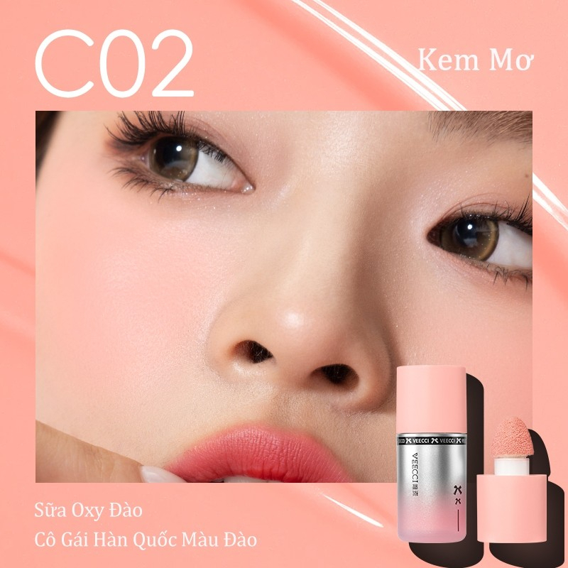 [VEECCI] Má hồng dạng kem lỏng Veecci lâu trôi 3.5g-duoc-ban-tai-ENSTORE