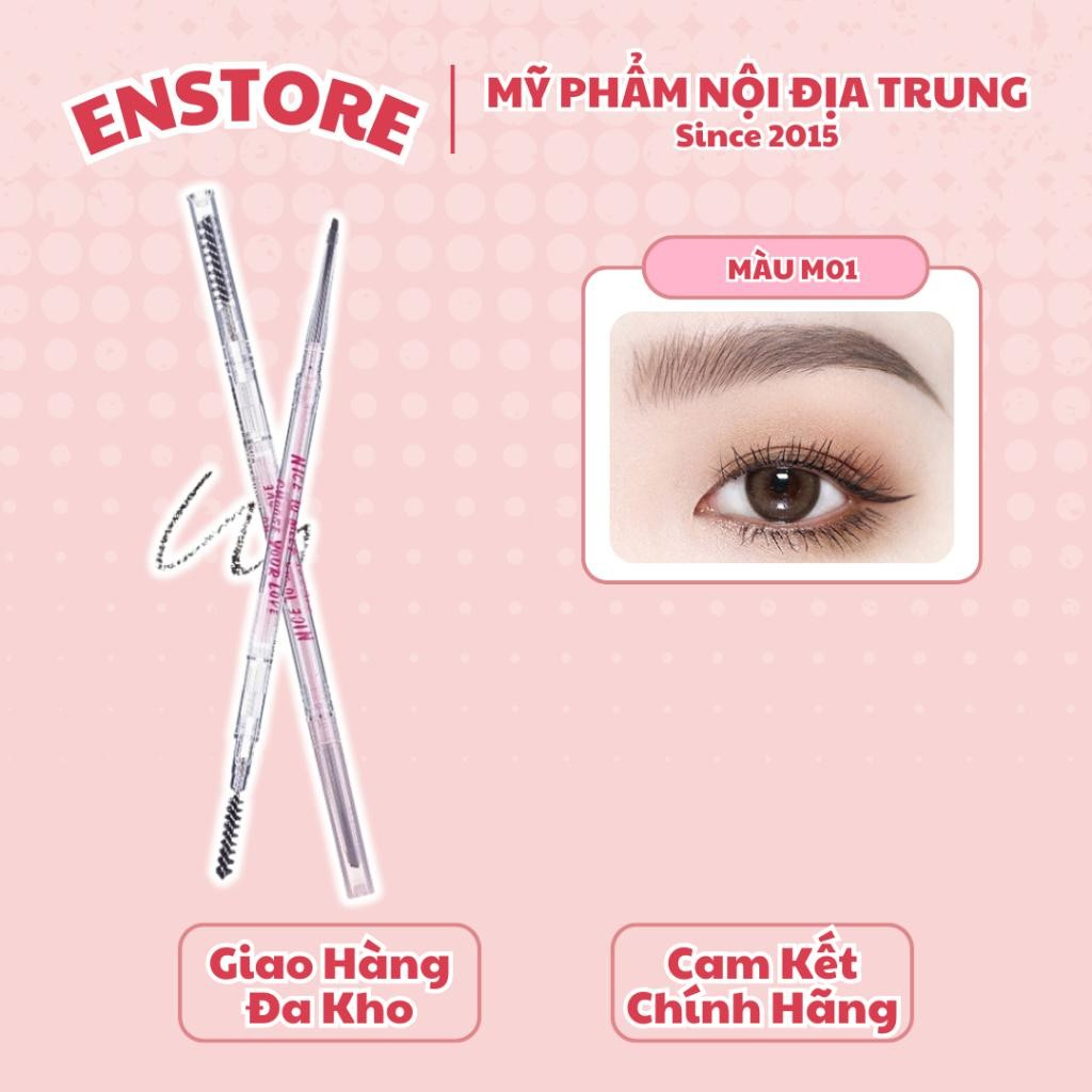 [FLORTTE] Chì kẻ lông mày Flortte thiết kế 2 đầu siêu mảnh chống thấm nước-duoc-ban-tai-ENSTORE