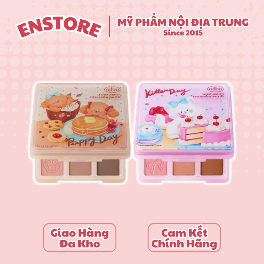 [ODBO] Bảng phấn mắt 9 ô Odbo Sweet Puppy Kitten tặng kèm kẹp tóc OD2024-duoc-ban-tai-ENSTORE