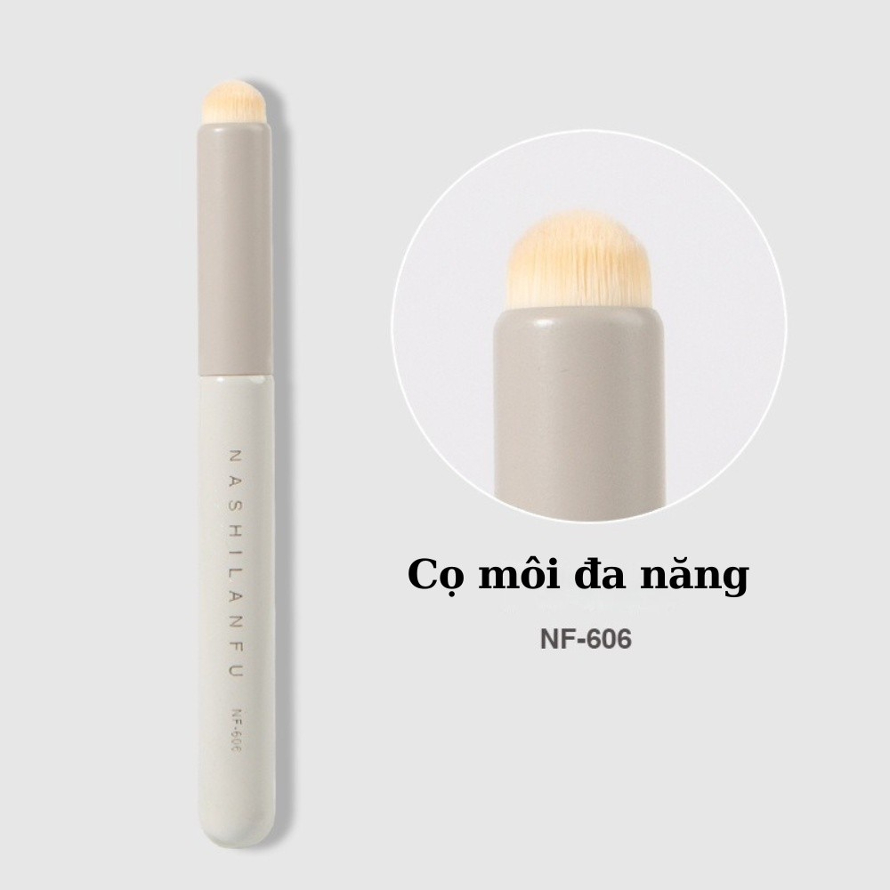 [NASHILANFU] Cọ lẻ trang điểm Nashilanfu trắng kèm túi bảo vệ cọ silicon-duoc-ban-tai-ENSTORE