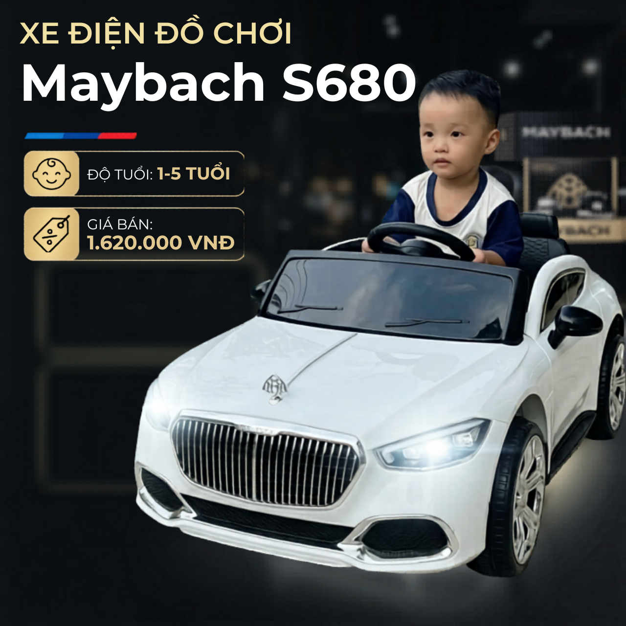 Maybach S680-duoc-ban-tai-Minshop - Xe điện đồ chơi cho bé