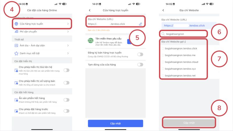 Thay đổi tên miền