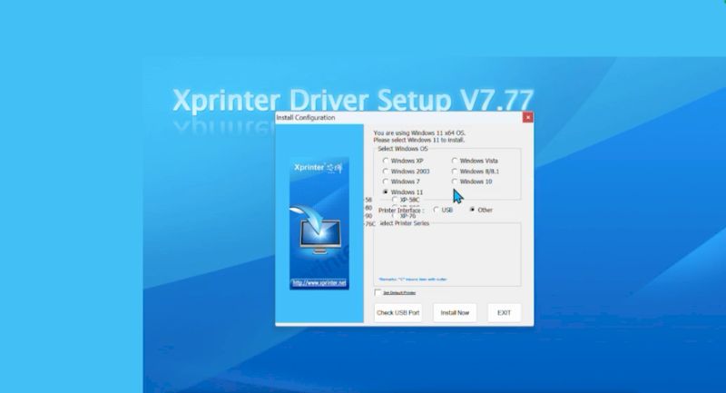 Chọn phiên bản Windows và bấm chọn XP-80C