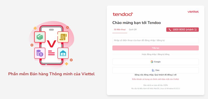 Đăng nhập bằng số điện thoại/tài khoản Gmail/Zalo