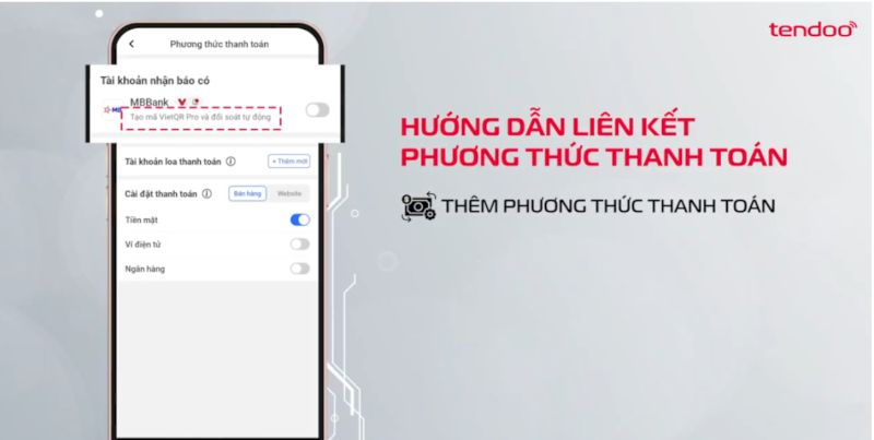 Chọn Thêm phương thức thanh toán