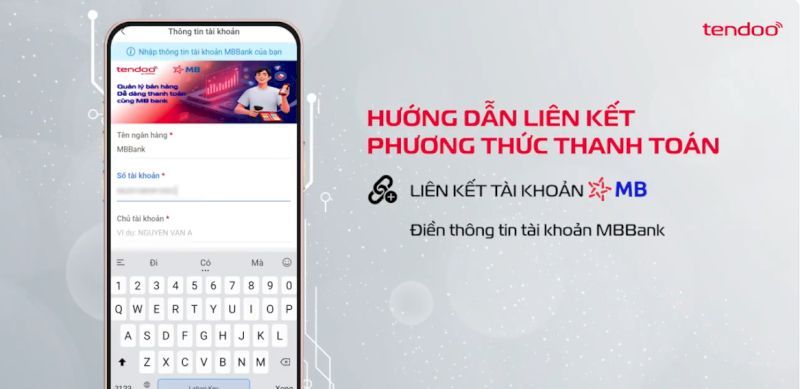 Điền thông tin tài khoản ngân hàng của bạn