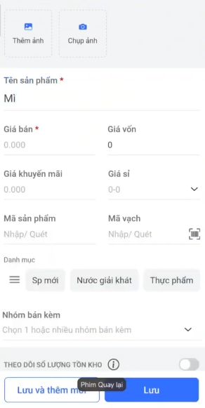 vào thanh tìm kiếm hoặc chọn trực tiếp sản phẩm cần sử