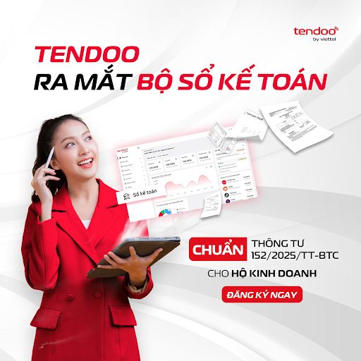 Tendoo tích hợp 7 sổ kế toán hộ kinh doanh