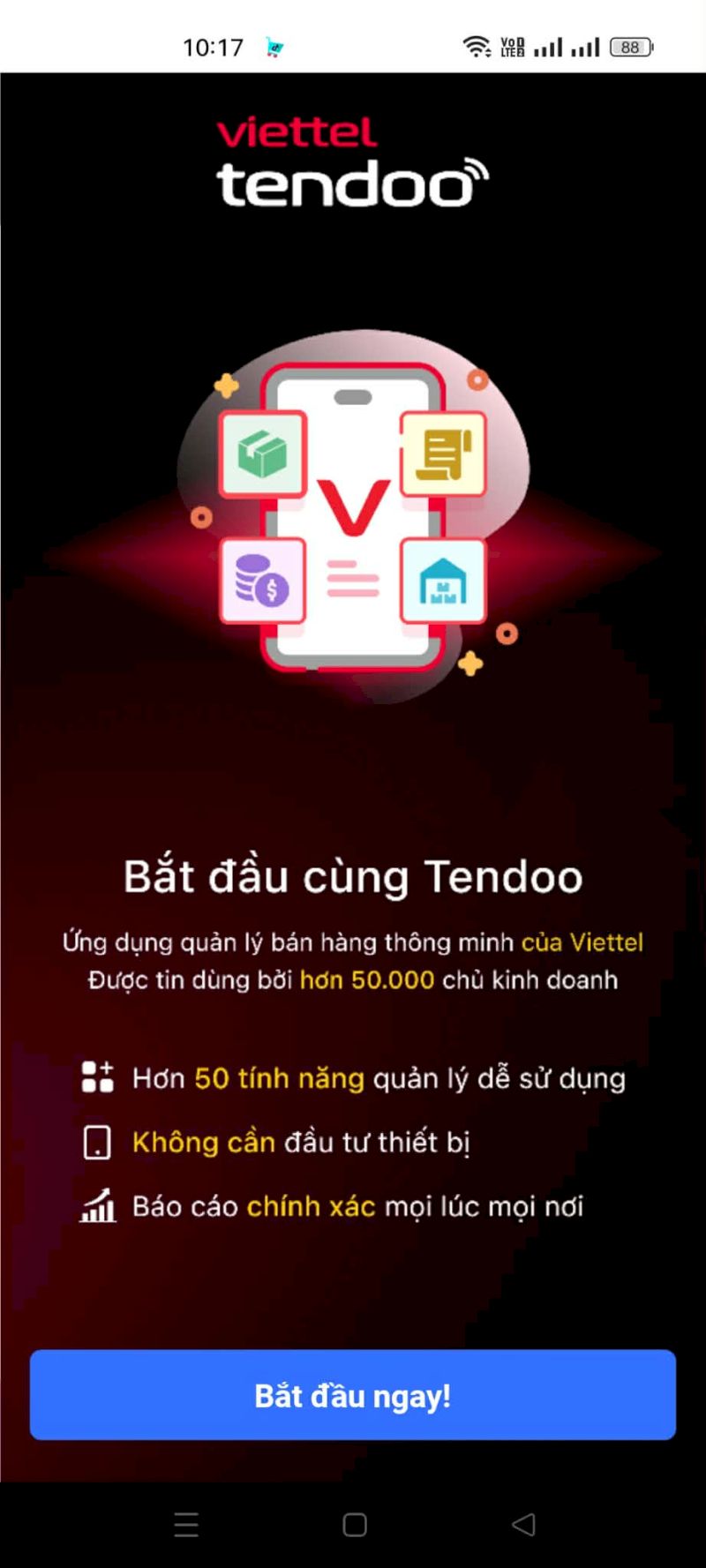 Khởi động ứng dụng và đăng nhập