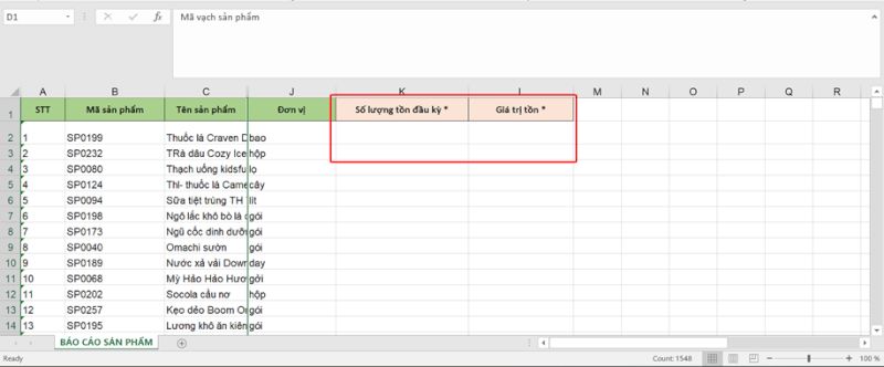 File báo cáo sản phẩm