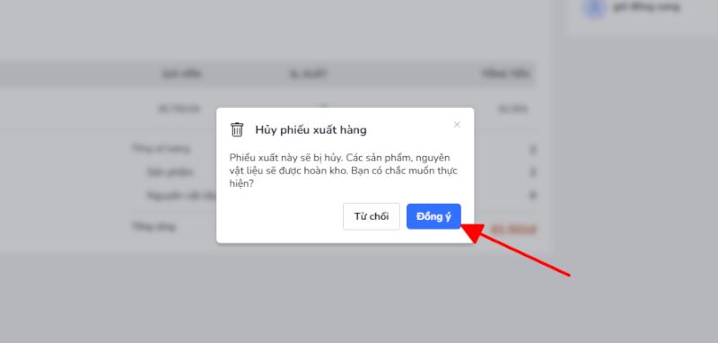 Xác nhận hủy phiếu