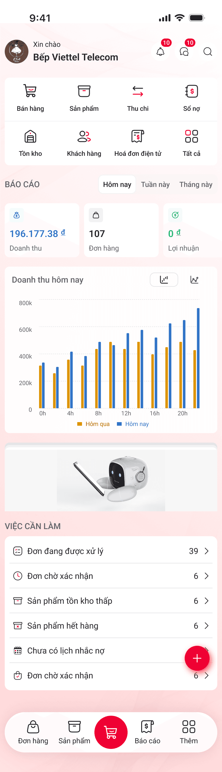 Truy cập vào mục Vay vốn