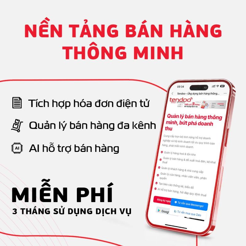 Tendoo - nền tảng quản lý bán hàng thông minh