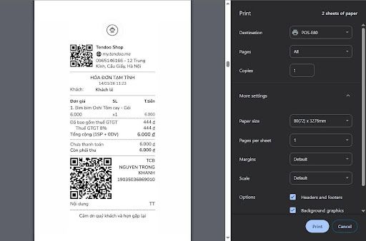 In thử và căn chỉnh