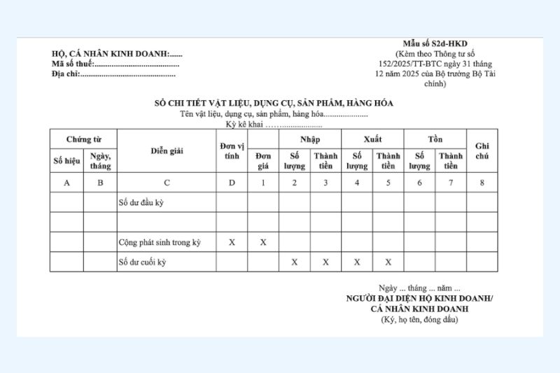 Ghi chép đúng, sổ S2d-HKD là công cụ hữu ích nắm rõ tình hình kinh doanh