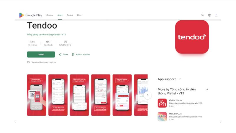 Tendoo có trên Google Play, giúp người dùng Android tải và cài đặt phần mềm