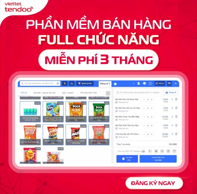 Giải pháp Tendoo giúp tiết kiệm thời gian và công sức