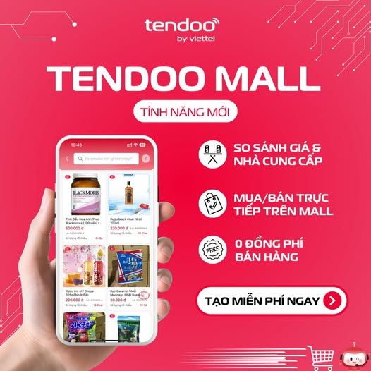 Tendoo Mall - hỗ trợ kết nối nguồn hàng