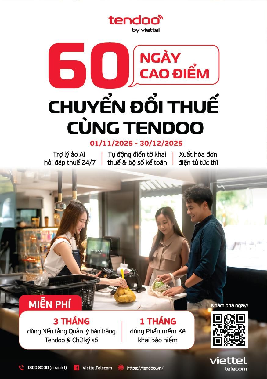 Tendoo triển khai nhiều chương trình ưu đãi cho hộ kinh doanh