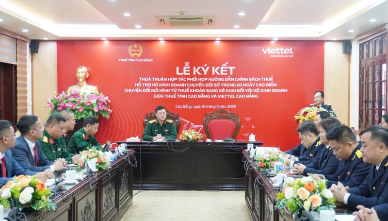 Tendoo Viettel đồng hành hộ kinh doanh chuyển đổi thuế