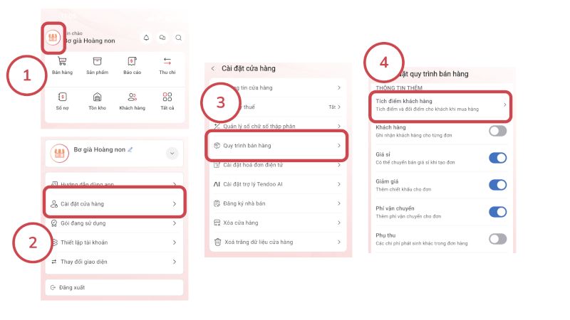 Hướng dẫn cài đặt tính năng tích điểm trên Tendoo